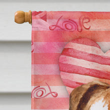 Load image into Gallery viewer, Smooth Fox Terrier Love Flag Canvas House Size BB9734CHF