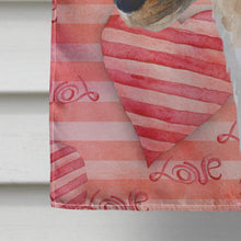 Load image into Gallery viewer, Smooth Fox Terrier Love Flag Canvas House Size BB9734CHF