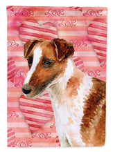 Load image into Gallery viewer, Smooth Fox Terrier Love Flag Canvas House Size BB9734CHF
