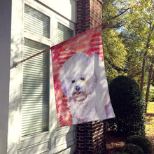 Load image into Gallery viewer, Bichon Frise Love Flag Canvas House Size BB9735CHF