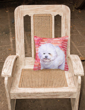 Load image into Gallery viewer, Bichon Frise Love Fabric Decorative Pillow BB9735PW1818