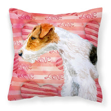 Load image into Gallery viewer, Fox Terrier Love Fabric Decorative Pillow BB9737PW1818
