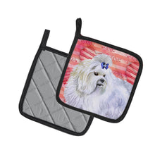 Load image into Gallery viewer, Maltese Love Pot Holders - Set of 2 - Heat-Resistant Kitchen Essentials BB9738PTHD