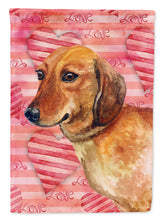 Load image into Gallery viewer, Dachshund Love Flag Canvas House Size BB9739CHF