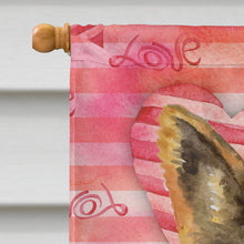 Load image into Gallery viewer, German Shepherd Love Flag Canvas House Size BB9741CHF