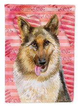 Load image into Gallery viewer, German Shepherd Love Flag Canvas House Size BB9741CHF