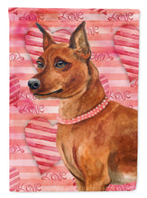 Load image into Gallery viewer, Miniature Pinscher Love Garden Flag - Outdoor Decorative Yard Flag BB9743GF