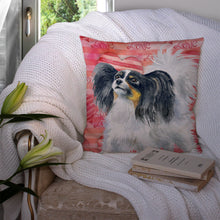 Load image into Gallery viewer, Papillon Love Throw Pillow - 14x14 Decorative Pillow – Art for Your Home &amp; Patio BB9744PW1414