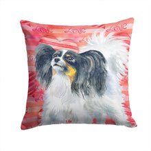 Load image into Gallery viewer, Papillon Love Throw Pillow - 14x14 Decorative Pillow – Art for Your Home &amp; Patio BB9744PW1414