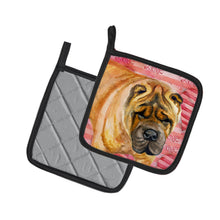 Load image into Gallery viewer, Shar Pei Love Pot Holders - Set of 2 - Heat-Resistant Kitchen Essentials BB9748PTHD