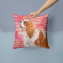 Load image into Gallery viewer, Cavalier Spaniel Love Throw Pillow - 14x14 Decorative Pillow – Art for Your Home &amp; Patio BB9750PW1414