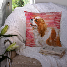 Load image into Gallery viewer, Cavalier Spaniel Love Throw Pillow - 14x14 Decorative Pillow – Art for Your Home &amp; Patio BB9750PW1414