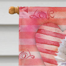 Load image into Gallery viewer, Poodle Love Flag Canvas House Size BB9752CHF