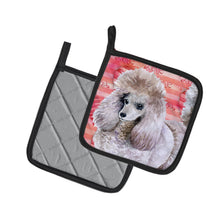 Load image into Gallery viewer, Poodle Love Pot Holders - Set of 2 - Heat-Resistant Kitchen Essentials BB9752PTHD