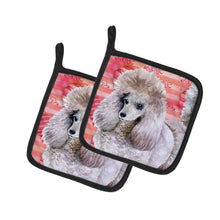 Load image into Gallery viewer, Poodle Love Pot Holders - Set of 2 - Heat-Resistant Kitchen Essentials BB9752PTHD