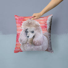 Load image into Gallery viewer, Poodle Love Throw Pillow - 14x14 Decorative Pillow – Art for Your Home &amp; Patio BB9752PW1414