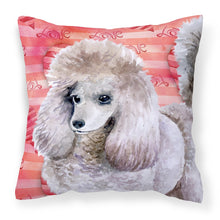 Load image into Gallery viewer, Poodle Love Fabric Decorative Pillow BB9752PW1818