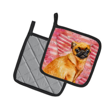 Load image into Gallery viewer, Small Brabant Griffon Love Pot Holders - Set of 2 - Heat-Resistant Kitchen Essentials BB9754PTHD