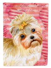 Load image into Gallery viewer, Morkie Love Flag Canvas House Size BB9755CHF
