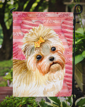 Load image into Gallery viewer, Morkie Love Garden Flag - Outdoor Decorative Yard Flag BB9755GF