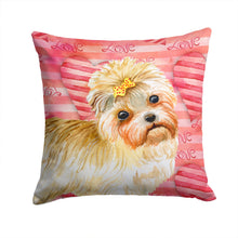 Load image into Gallery viewer, Morkie Love Throw Pillow - 14x14 Decorative Pillow – Art for Your Home &amp; Patio BB9755PW1414