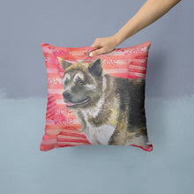 Load image into Gallery viewer, American Akita Love Throw Pillow - 14x14 Decorative Pillow – Art for Your Home &amp; Patio BB9756PW1414