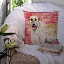 Load image into Gallery viewer, Irish Wolfhound Love Throw Pillow - 14x14 Decorative Pillow – Art for Your Home &amp; Patio BB9757PW1414