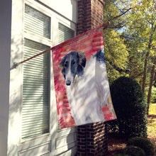 Load image into Gallery viewer, Borzoi Love Flag Canvas House Size BB9759CHF