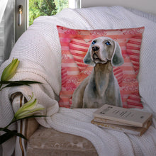 Load image into Gallery viewer, Weimaraner Love Throw Pillow - 14x14 Decorative Pillow – Art for Your Home &amp; Patio BB9761PW1414