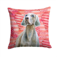 Load image into Gallery viewer, Weimaraner Love Throw Pillow - 14x14 Decorative Pillow – Art for Your Home &amp; Patio BB9761PW1414