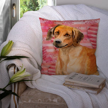 Load image into Gallery viewer, Rhodesian Ridgeback Love Throw Pillow - 14x14 Decorative Pillow – Art for Your Home &amp; Patio BB9763PW1414
