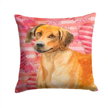 Load image into Gallery viewer, Rhodesian Ridgeback Love Throw Pillow - 14x14 Decorative Pillow – Art for Your Home &amp; Patio BB9763PW1414