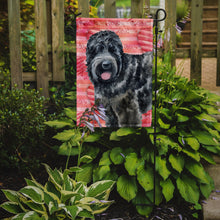Load image into Gallery viewer, Black Russian Terrier Love Garden Flag - Outdoor Decorative Yard Flag BB9764GF