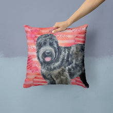 Load image into Gallery viewer, Black Russian Terrier Love Throw Pillow - 14x14 Decorative Pillow – Art for Your Home &amp; Patio BB9764PW1414