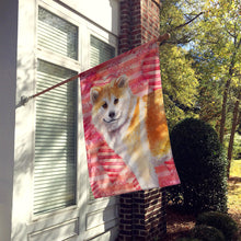 Load image into Gallery viewer, Shiba Inu Love Flag Canvas House Size BB9765CHF
