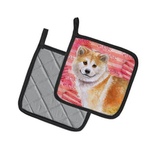 Load image into Gallery viewer, Shiba Inu Love Pot Holders - Set of 2 - Heat-Resistant Kitchen Essentials BB9765PTHD
