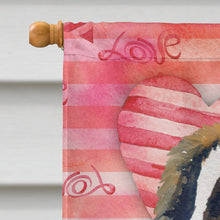 Load image into Gallery viewer, Saint Bernard Love Flag Canvas House Size BB9766CHF