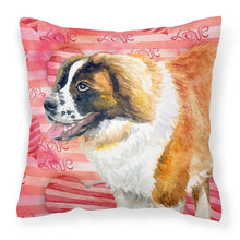 Load image into Gallery viewer, Saint Bernard Love Fabric Decorative Pillow BB9766PW1818