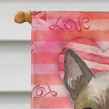 Load image into Gallery viewer, Thai Ridgeback Love Flag Canvas House Size BB9767CHF
