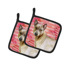 Load image into Gallery viewer, Thai Ridgeback Love Pot Holders - Set of 2 - Heat-Resistant Kitchen Essentials BB9767PTHD