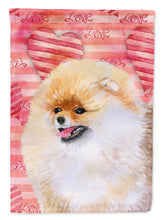 Load image into Gallery viewer, Pomeranian Love Garden Flag - Outdoor Decorative Yard Flag BB9769GF