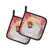 Load image into Gallery viewer, Pomeranian Love Pot Holders - Set of 2 - Heat-Resistant Kitchen Essentials BB9769PTHD