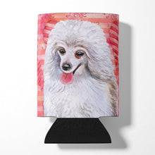 Load image into Gallery viewer, Medium White Poodle Love Can or Bottle Hugger BB9770CC