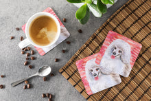 Load image into Gallery viewer, Medium White Poodle Love Foam Coaster  BB9770FC