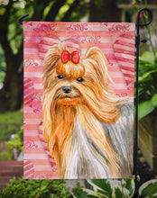 Load image into Gallery viewer, Yorkshire Terrier Love Garden Flag - Outdoor Decorative Yard Flag BB9772GF
