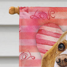 Load image into Gallery viewer, Beagle Love Flag Canvas House Size BB9773CHF
