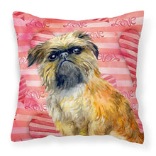 Load image into Gallery viewer, Brussels Griffon Love Fabric Decorative Pillow BB9774PW1818