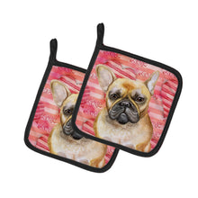 Load image into Gallery viewer, French Bulldog Love Pot Holders - Set of 2 - Heat-Resistant Kitchen Essentials BB9775PTHD
