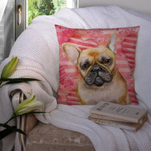Load image into Gallery viewer, French Bulldog Love Throw Pillow - 14x14 Decorative Pillow – Art for Your Home &amp; Patio BB9775PW1414