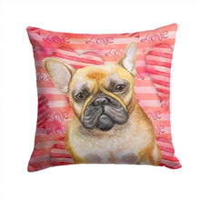 Load image into Gallery viewer, French Bulldog Love Throw Pillow - 14x14 Decorative Pillow – Art for Your Home &amp; Patio BB9775PW1414
